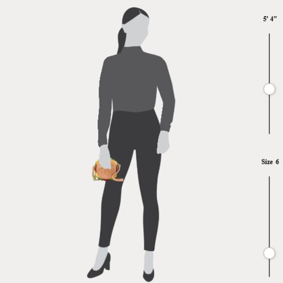 Kate Spade New York Snack Bar 3D Hamburger Burger Crossbody Purse Novelty NWT - Picture 9 of 10